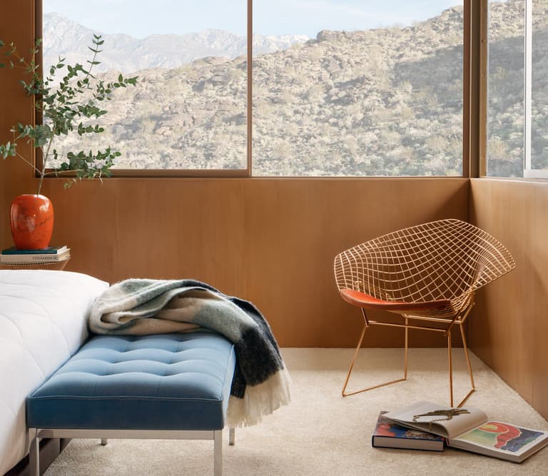 chambre décoration 50 s mid century rétro chic