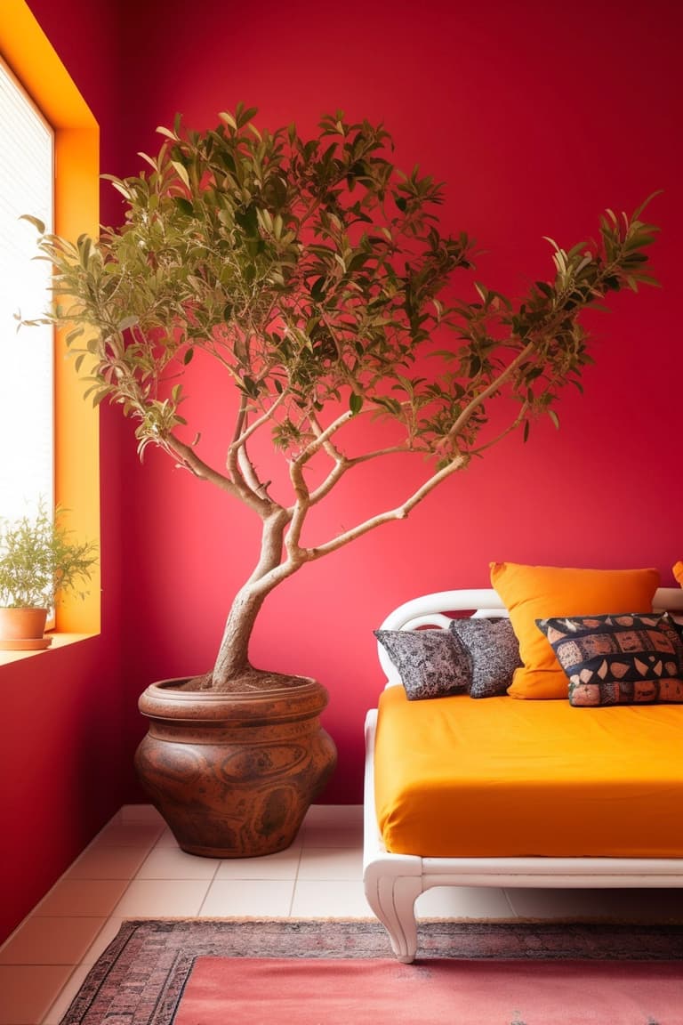 choisir plante d'intérieur chambre ado rose rouge jaune