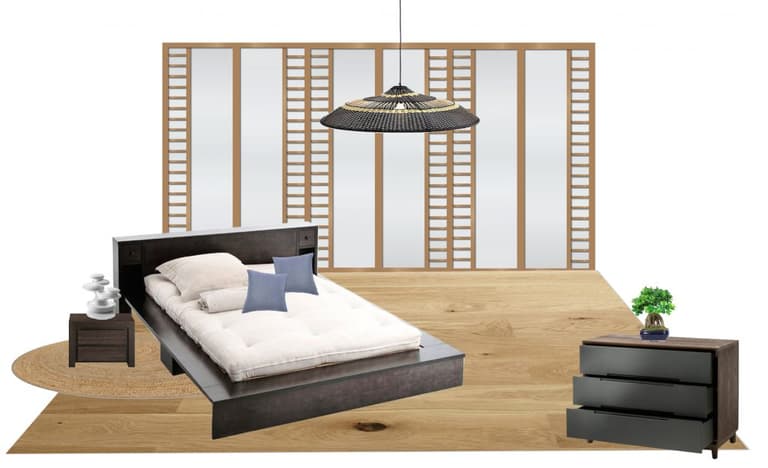 chambre japonaise japonisante 2d