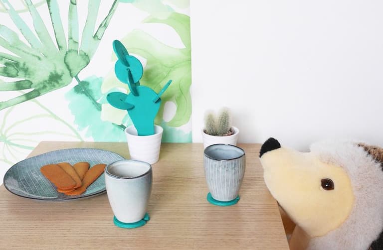 Cactus dessous de verre DIY clematc