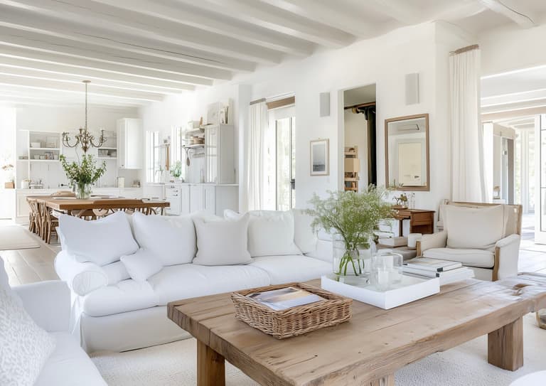 Espaciel intérieur lumineux salon blanc bois hiver - blog déco