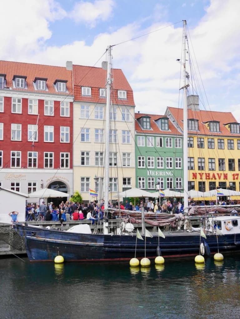 Ancienne photo de balade déco à Copenhague conservée en galerie souvenir