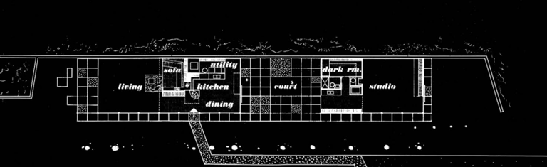 maison Eames plan architecture case study house