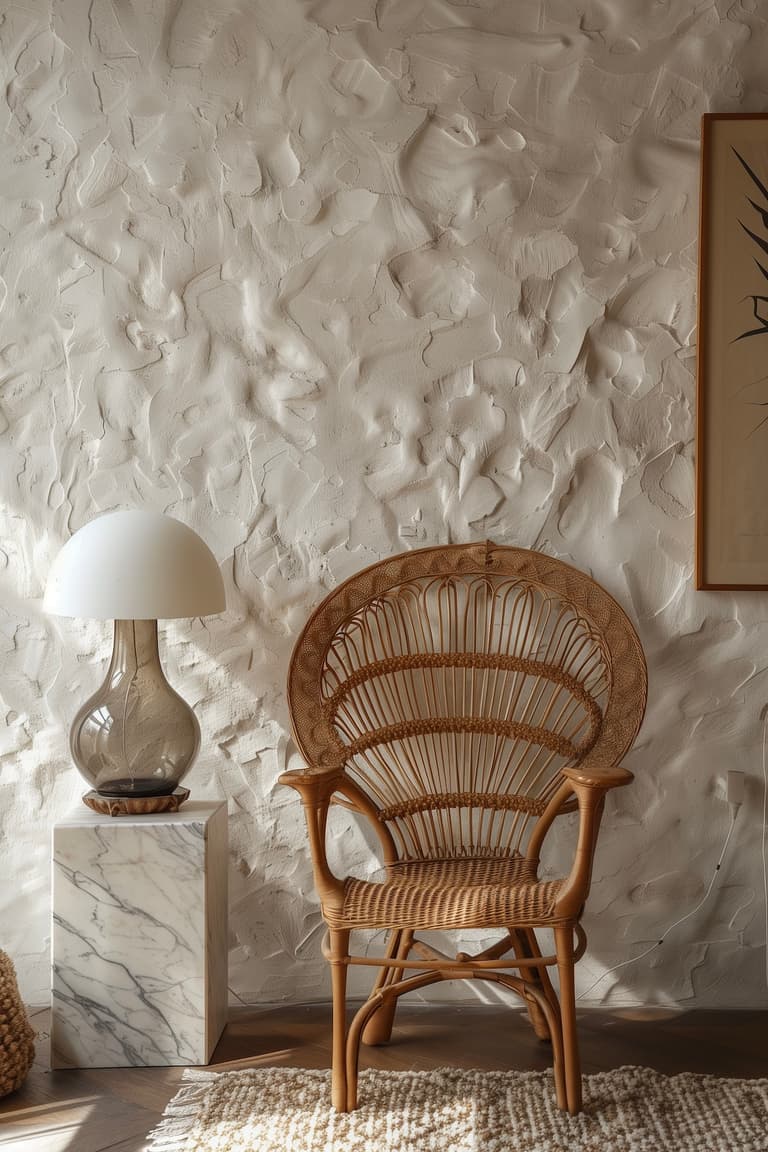 décoration matière naturelle pierre rotin bois verre écologique