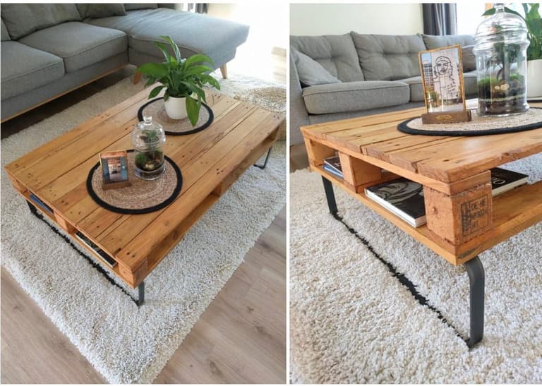 table basse palette diy blog déco clemaroundthecorner