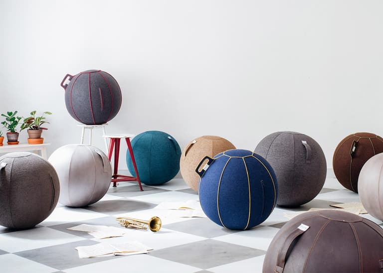 VLUV avis ballon siege fitball yoga bureau - blog déco - clem around the corner