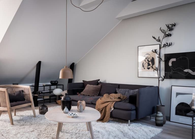 appartement design suédois canapé salon - blog déco - clem around the corner