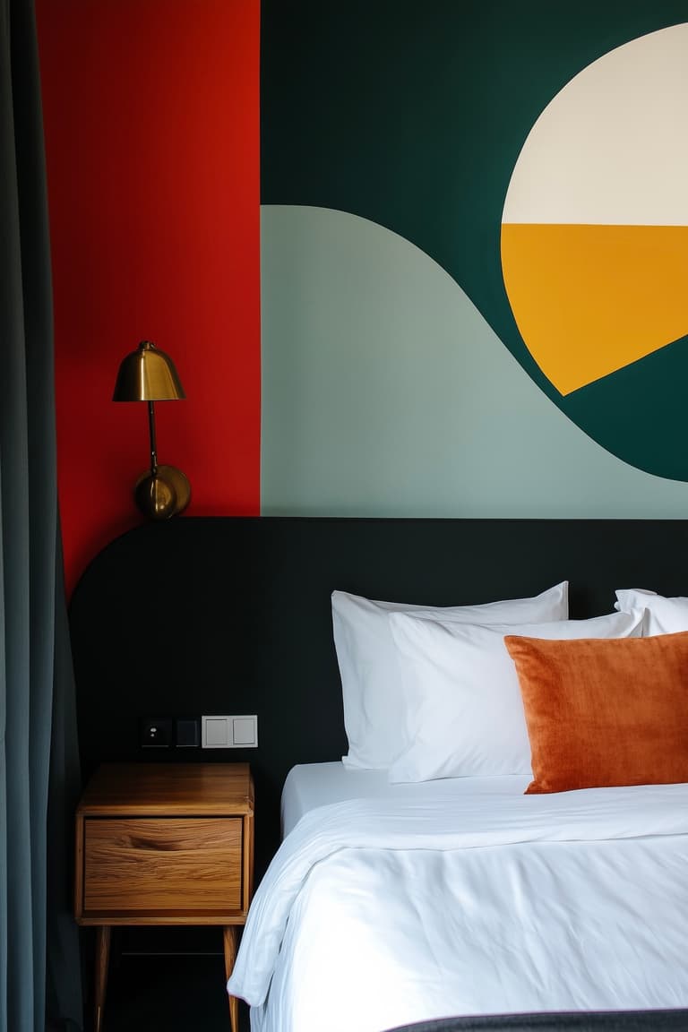 déco graphic tête de lit peinture diy