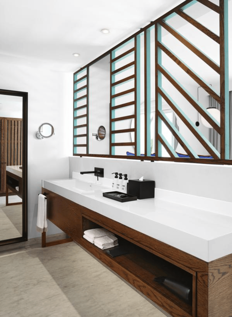 salt of palmar salle de bain cloison ajourée - blog déco - clem around the corner