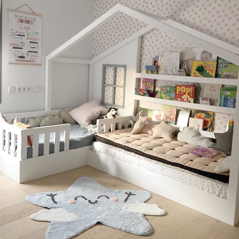 chambre lit cabane tapis lavable machin lorena canals - blog déco - clem around the corner
