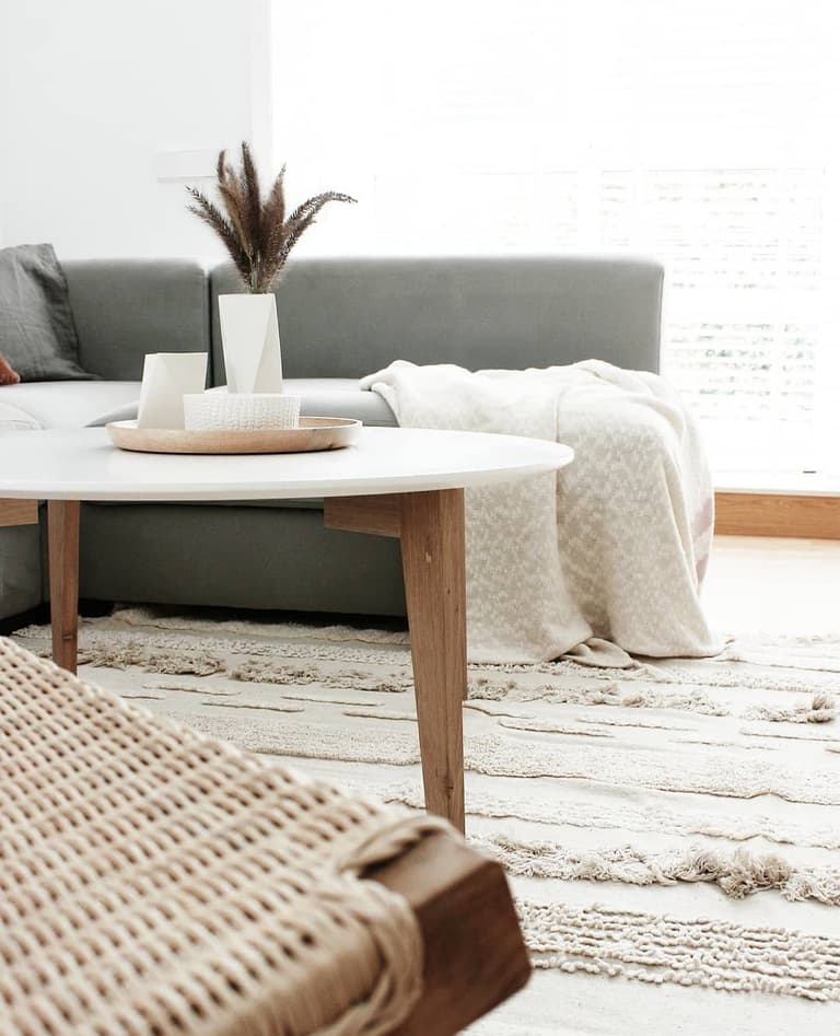 salon hygge slow living tapis lavable machine lorena canals - blog déco - clem around the corner