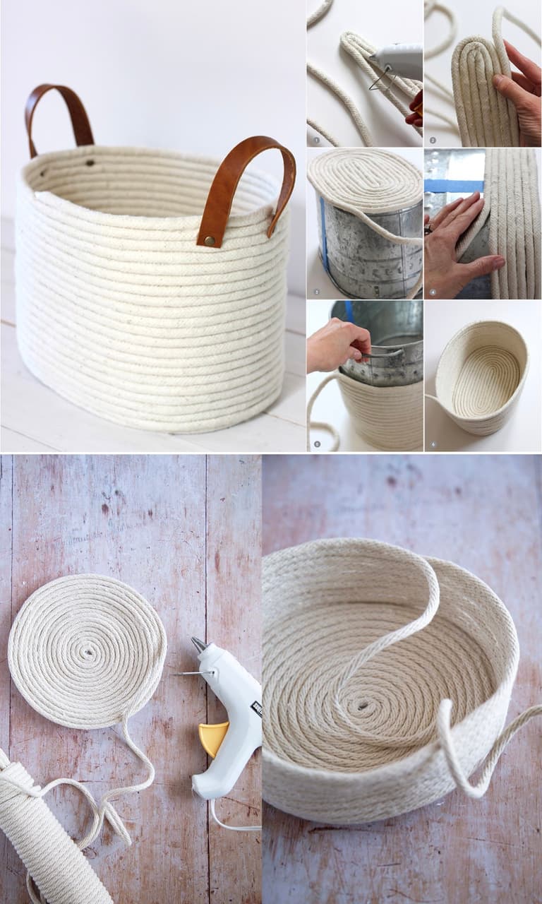diy slow living panier corde sans couture - blog déco - clem around the corner