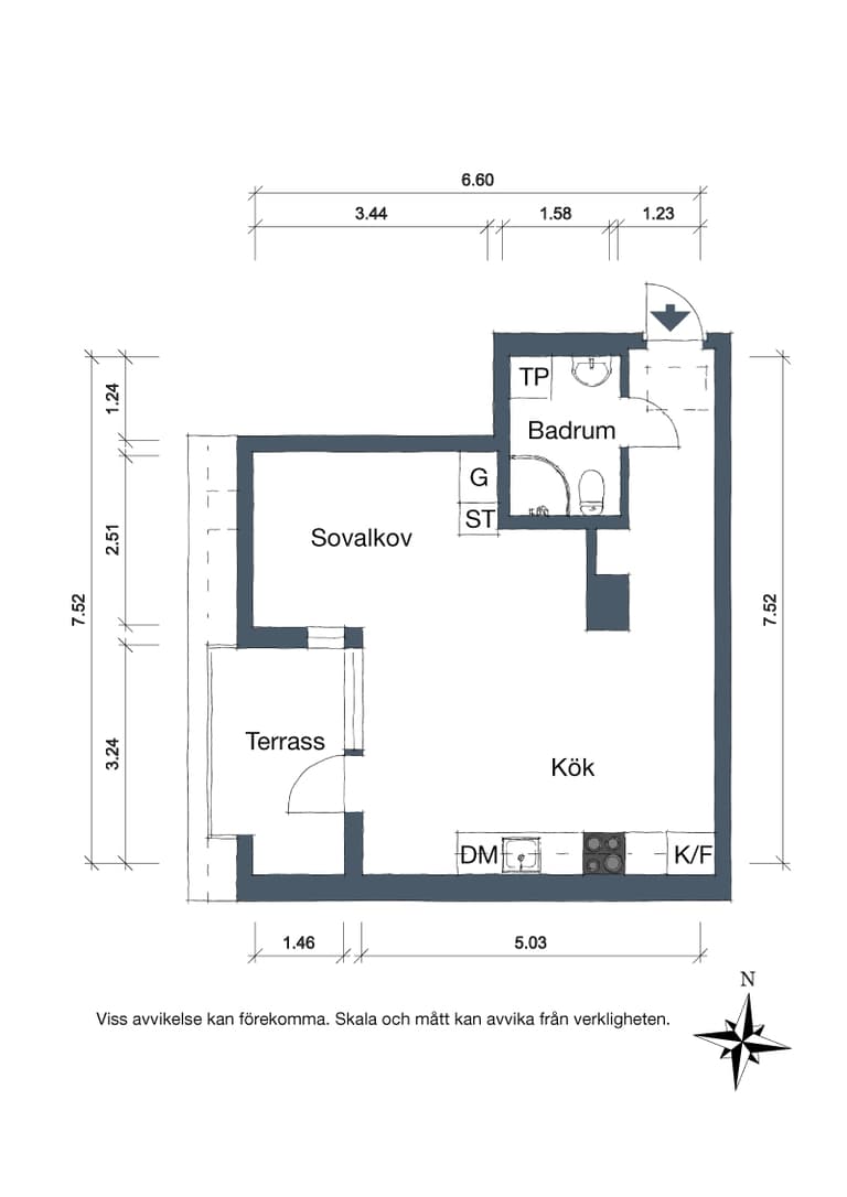 idée déco studio plan maison surface habitable mesure taille pièce petit espace schéma - blog déco - clem around the corner