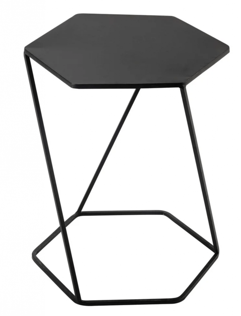 bout de canapé en metal noir chevet minimaliste chez moi - clem around the corner
