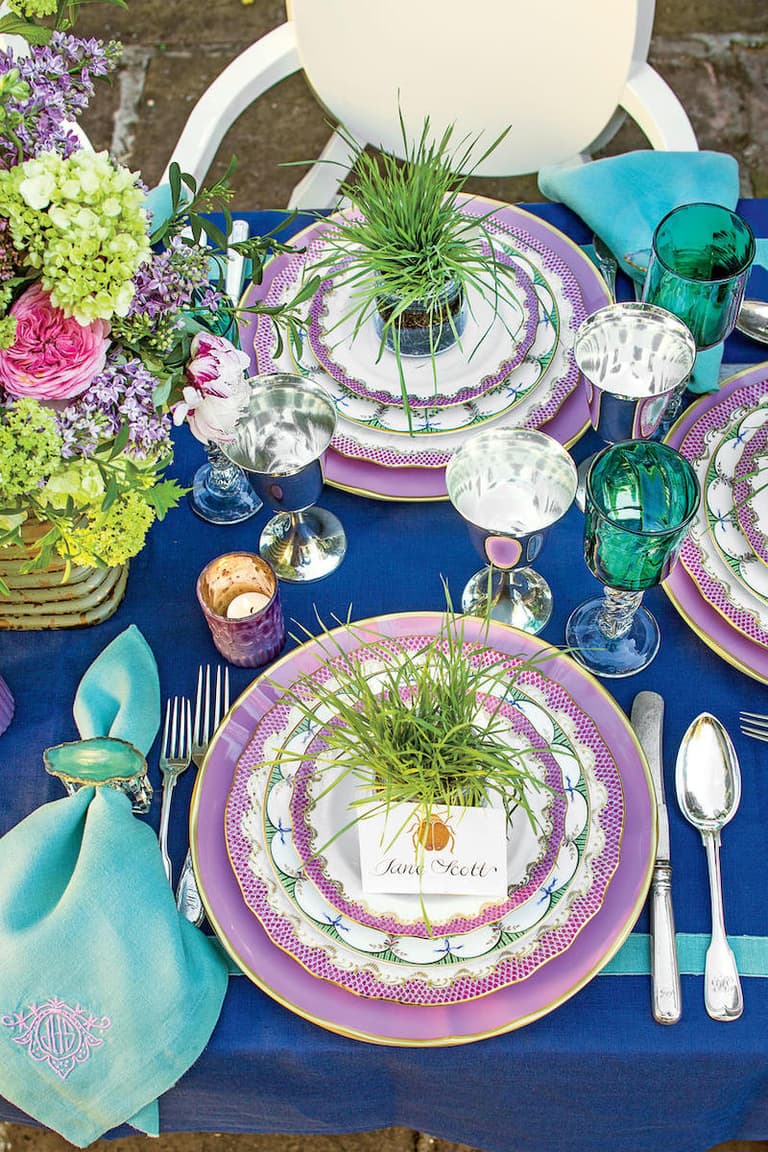 table de pâques déco couleurs printemps original - blog déco - clem around the corner