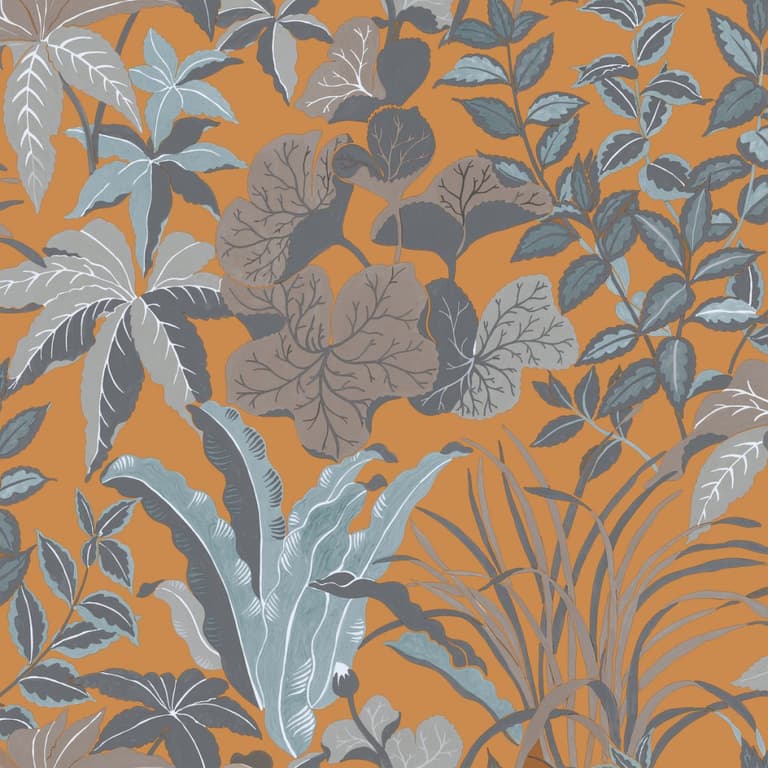 shauna dennison papier peint orange - blog déco - clem around the corner
