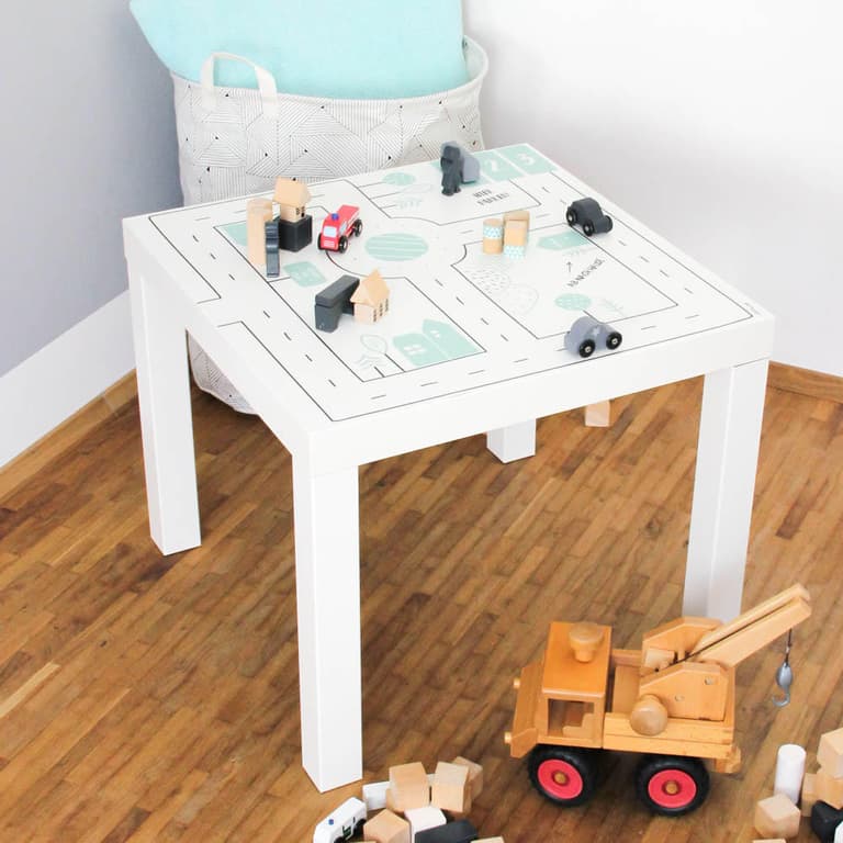 lack ikea hack autocollant stickers - blog déco - clem around the corner