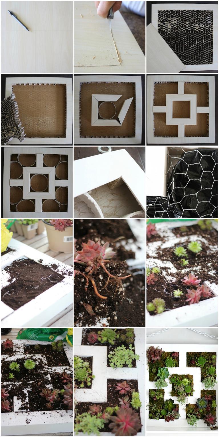 créer un tableau mur de plantes pour l'intérieur - blog déco - clem around the corner