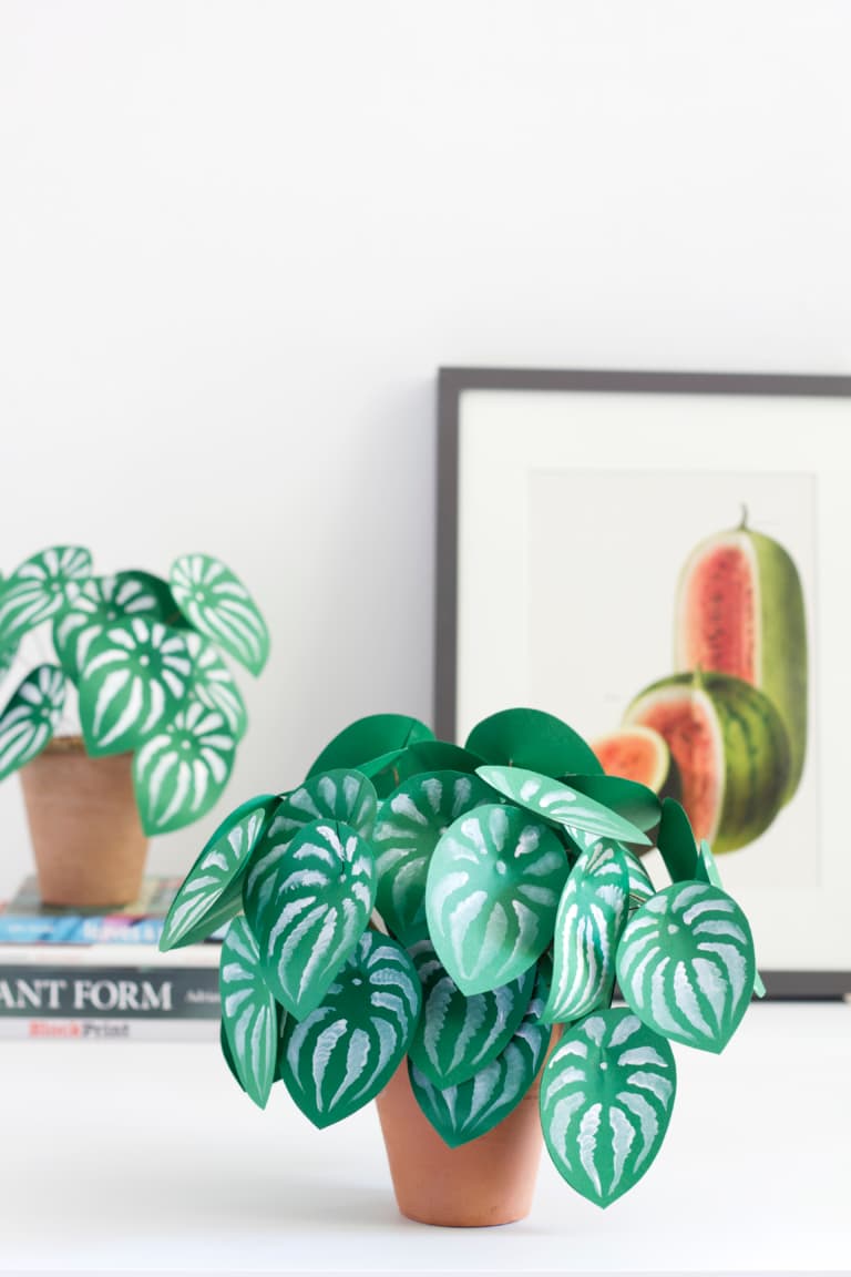 plante en papier diy fin décoration fait main - blog déco - clem around the corner