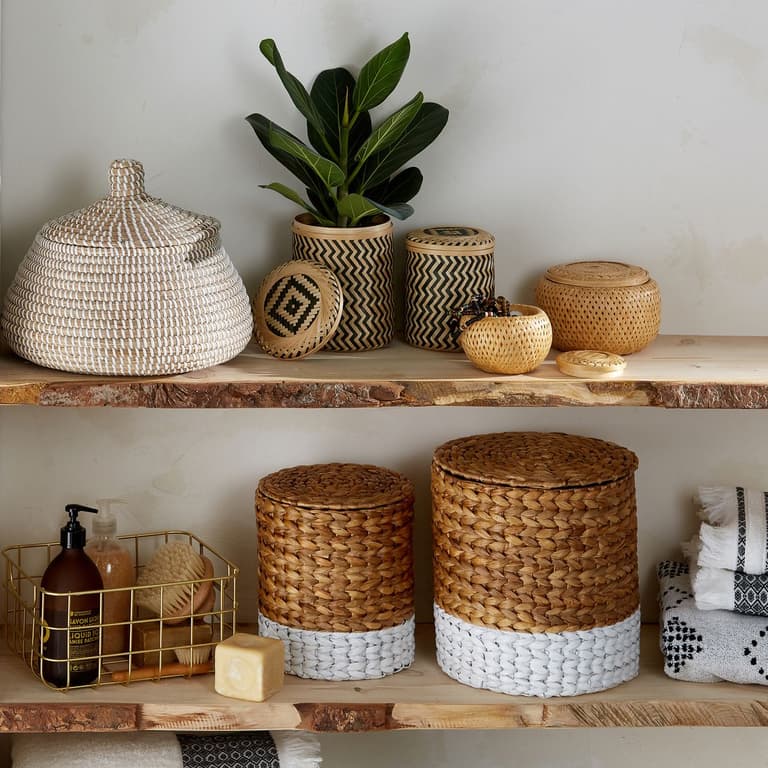 panier de rangement chambre étagère bois rangement salle de bain - blog déco - clem around the corner
