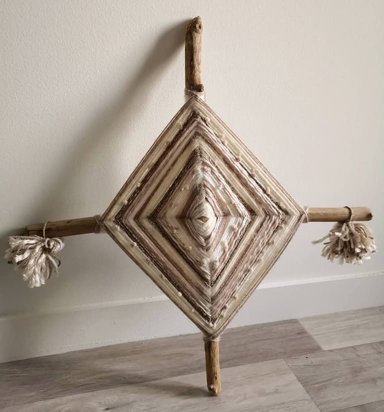 ojos de dios style scandinave tissage baton original ethnique - blog déco - clem around the corner