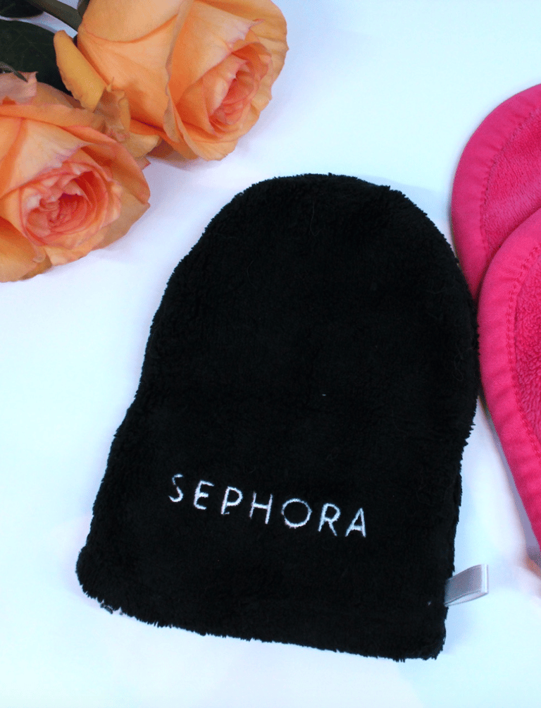 lingette démaquillante gant sephora démaquillant maquillage make-up salle de bain beauté rose orange serviette - blog - Clem ATC