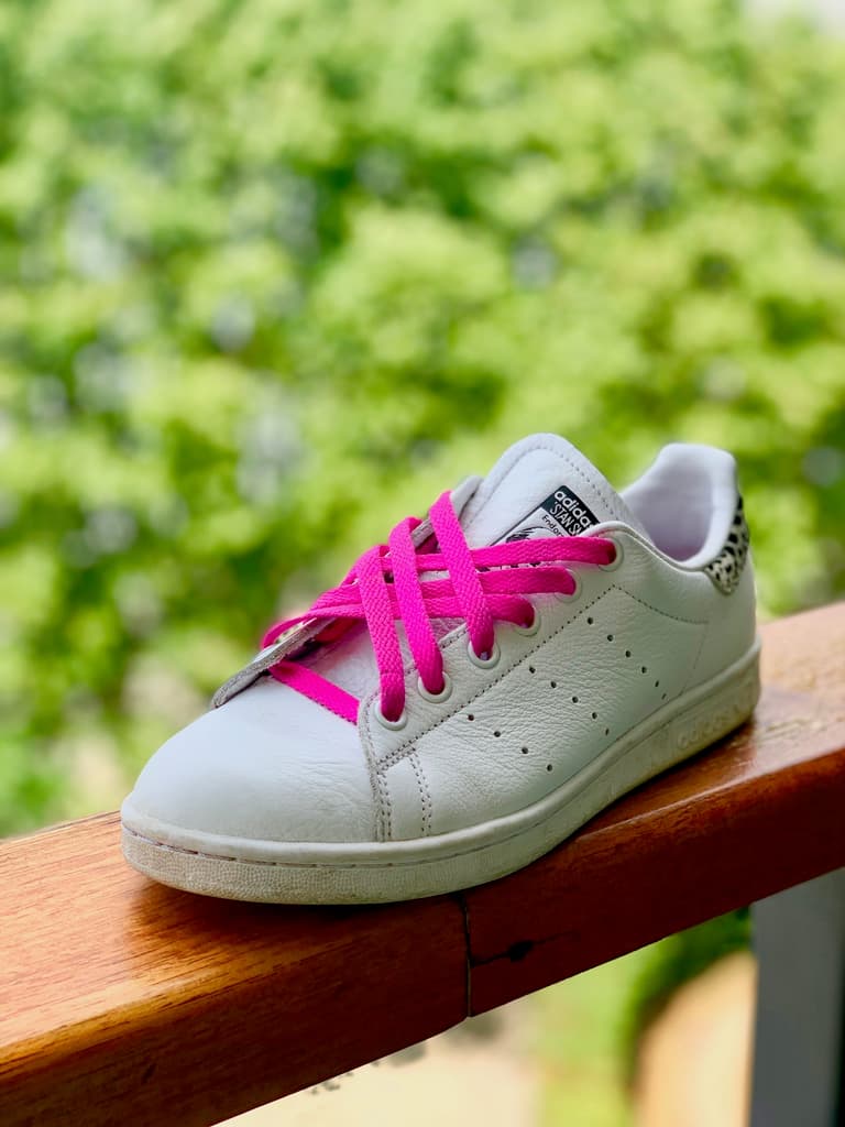 DIY customiser lacet diamand basket blanche lacets rose tendance