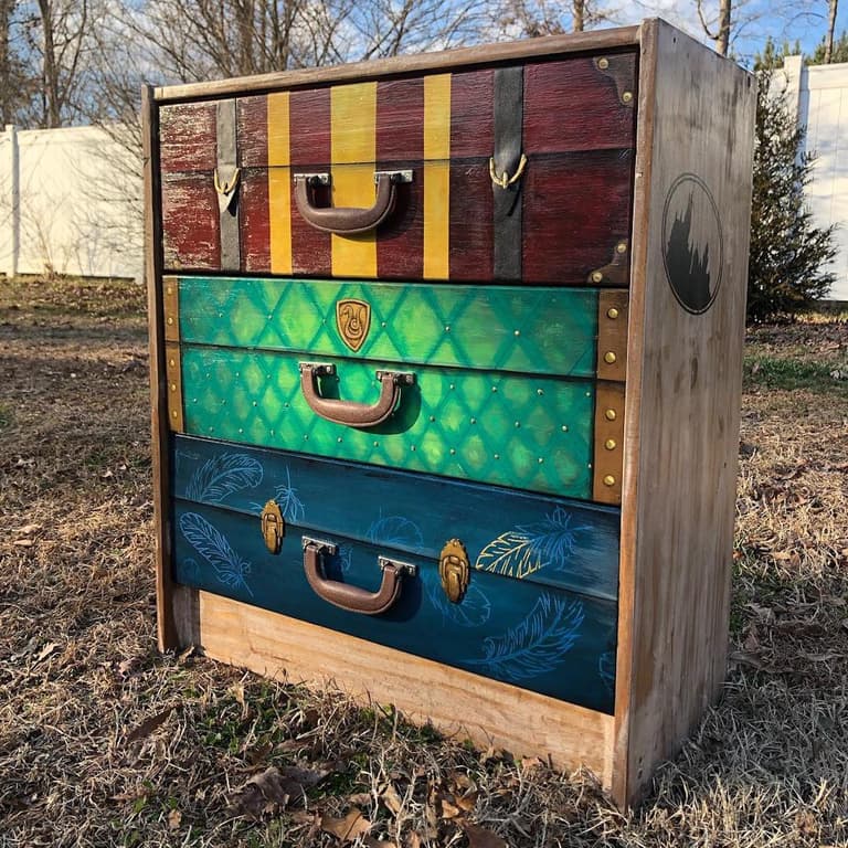 diy fabrication meuble customisation harry potter rénovation peinture idée do it yourself - blog déco clem around the corner