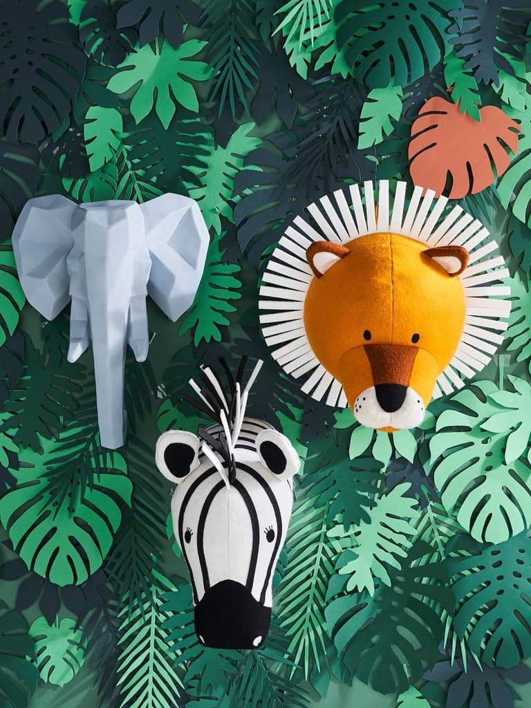 décoration jungle zèbre savane lion thème chambre enfant bébé mur - blog déco - clem around the corner