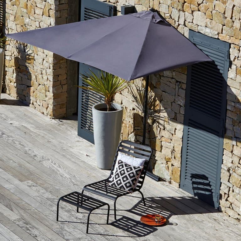 balcon filant demi parasol terrasse - blog déco - clemaroundthecorner
