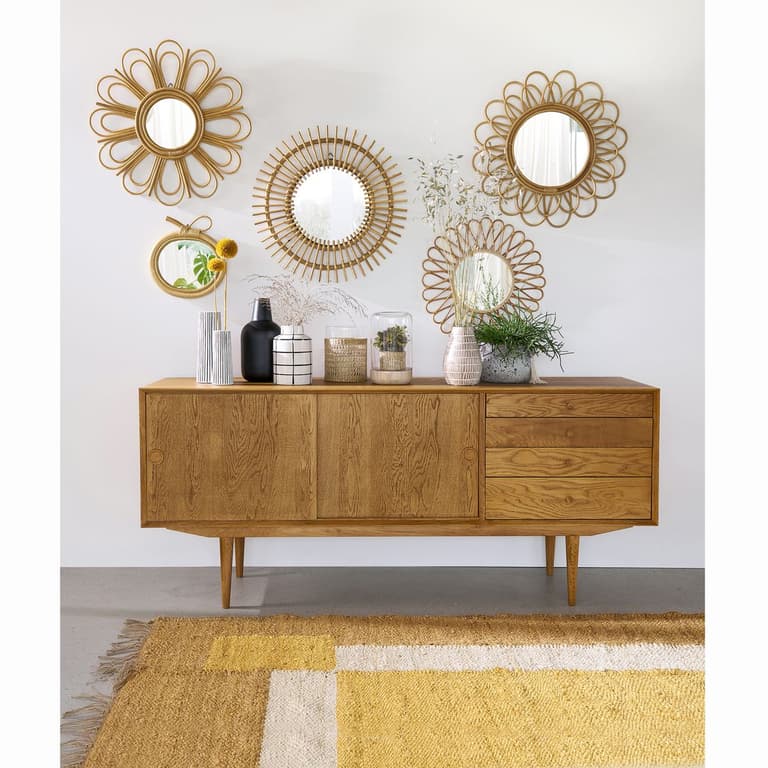 différence entre retro et vintage design console buffet pas cher bois 60s - blog déco clematc