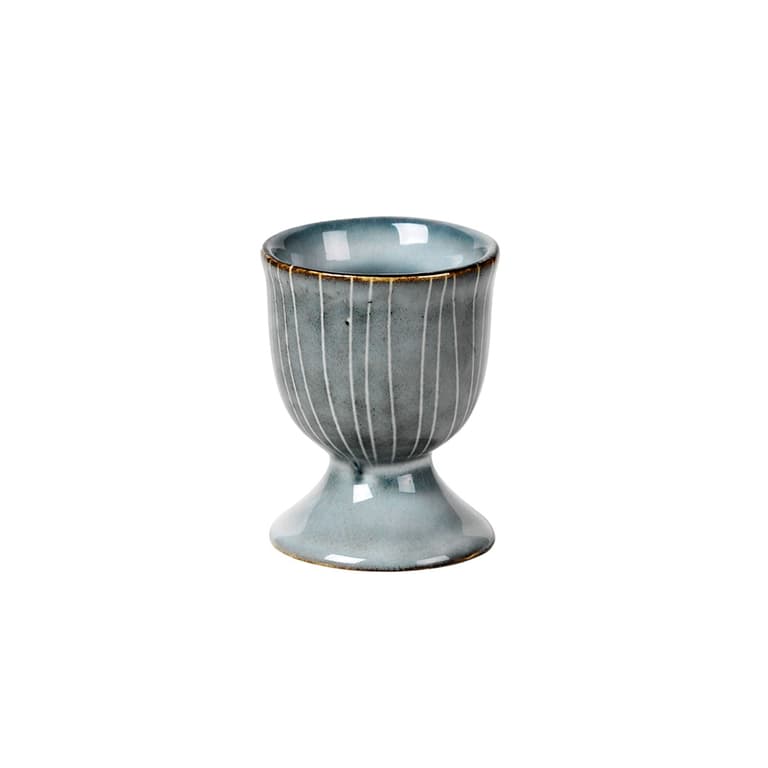 coquetier broste copenhagen gris bleu effet artisanal