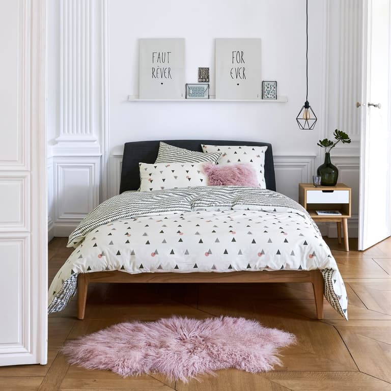 idée déco conseil aménagement chambre ado paris grise noire blanche rose