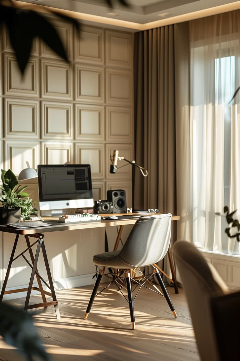 studio enregistrement privé bureau à domicile podcast