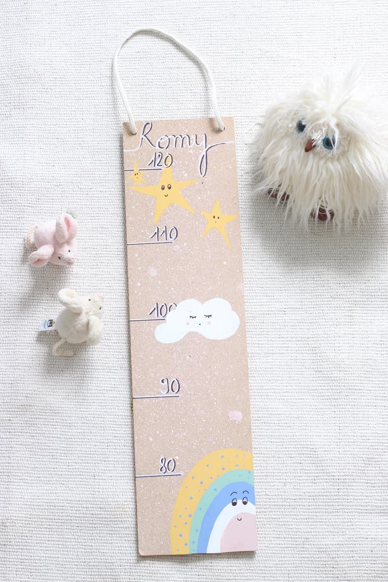 diy toise en bois à fabriquer - blog création déco - clem around the corner