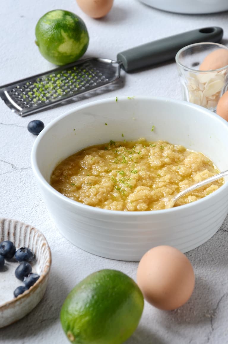 recette financier myrtille citron vert miel facile dessert gâteau été