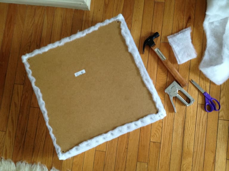 retapisser pouf diy facile à la main conseil upcycling - blog création déco