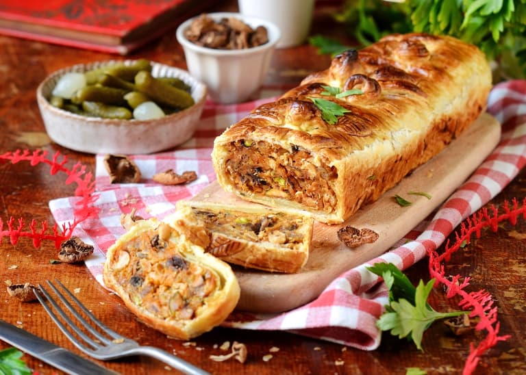 recette pâté en croute végétarien repas Noël veggie