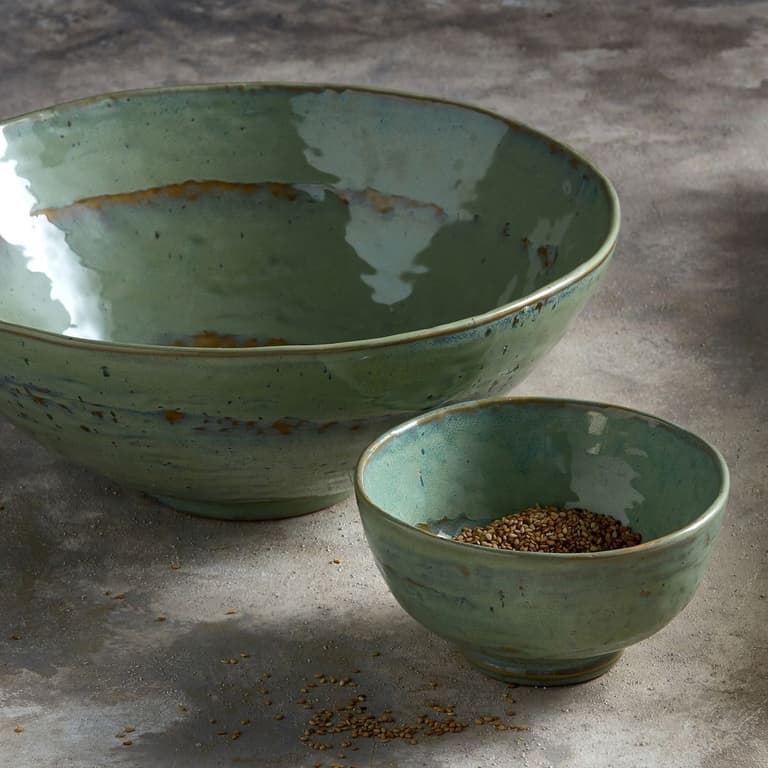 bol vert marron déco nature authentique rustique
