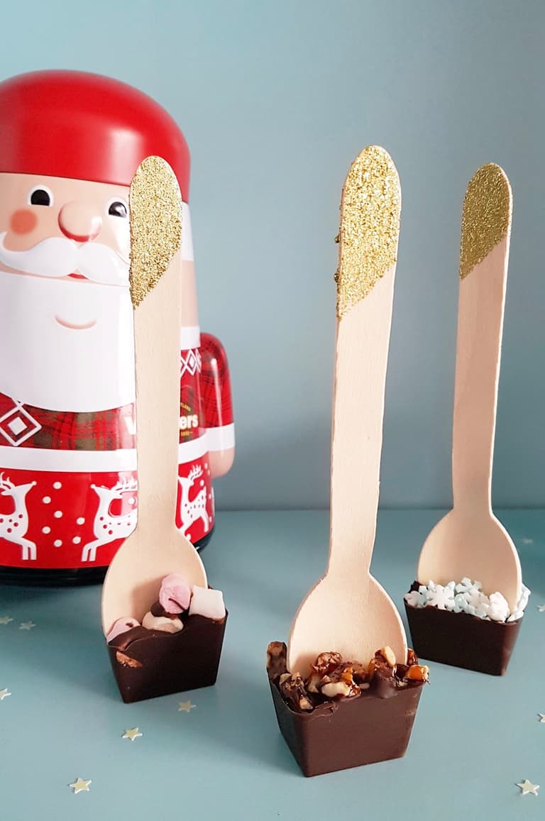 cuillère chocolat chaud père noël gouter - blog déco - clematc