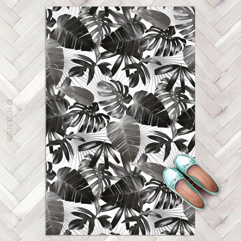 paillasson pour décoration urban jungle noir et blanc blog creation bricolage deco clemaroundthecorner