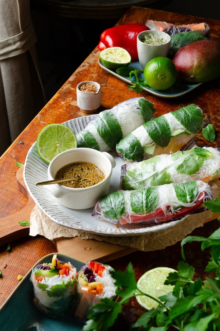 rouleaux chinois apéritif recette végétarienne