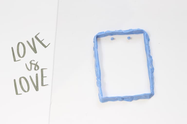 cadre minimaliste transparent en résine - blog création déco