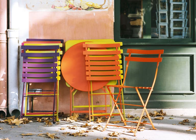 Fermob mobilier jardin fer coloré France