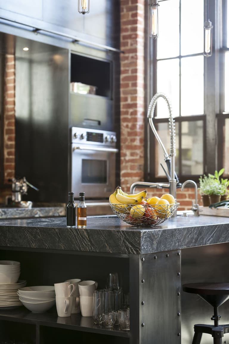 comment apporter style industriel cuisine ouverte atelier