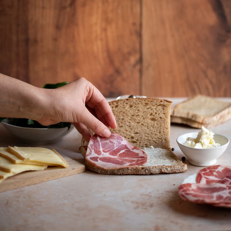 tartine italienne coppa pain campagne