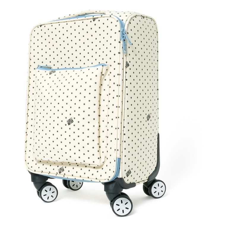 bagage cabine enfant roue mixte blanc noir