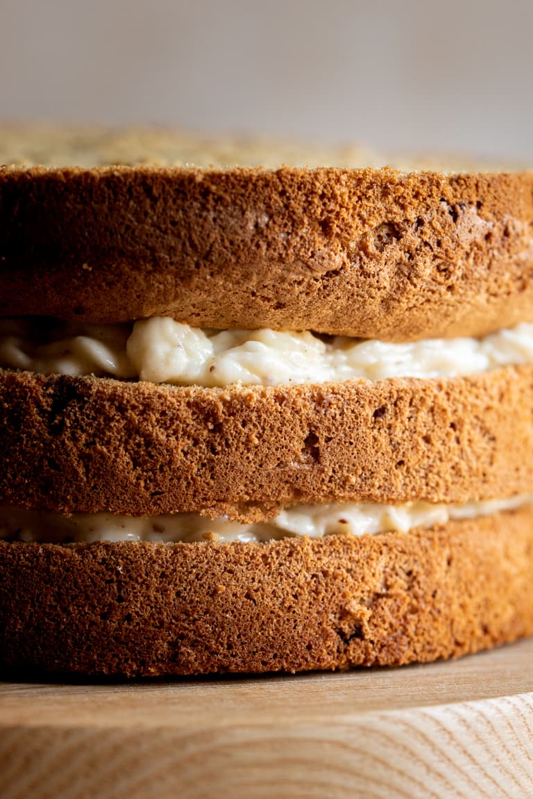 monter layer cake génoise facile recette végétarienne