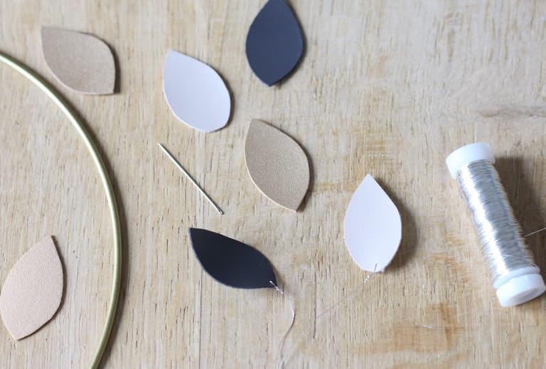 que faire diy déco avec chute cuir vegan simili