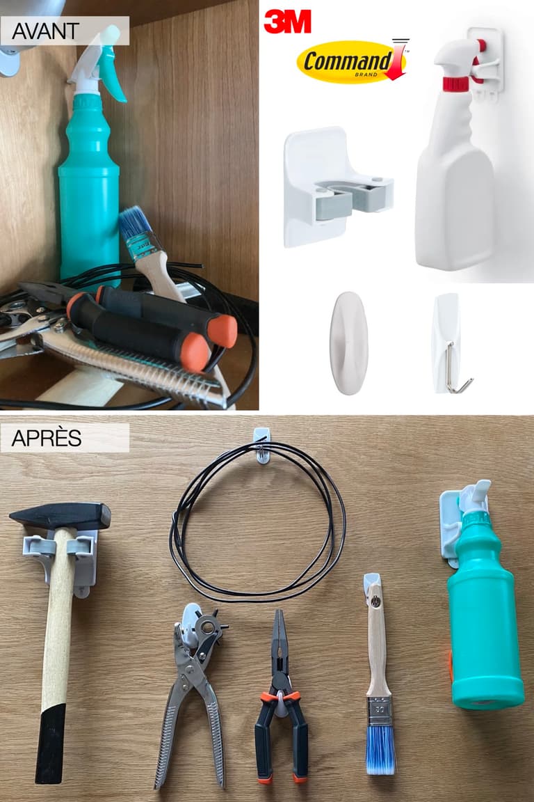 ranger toute maison cuisine garage caisse outils Marie Kondo avant après